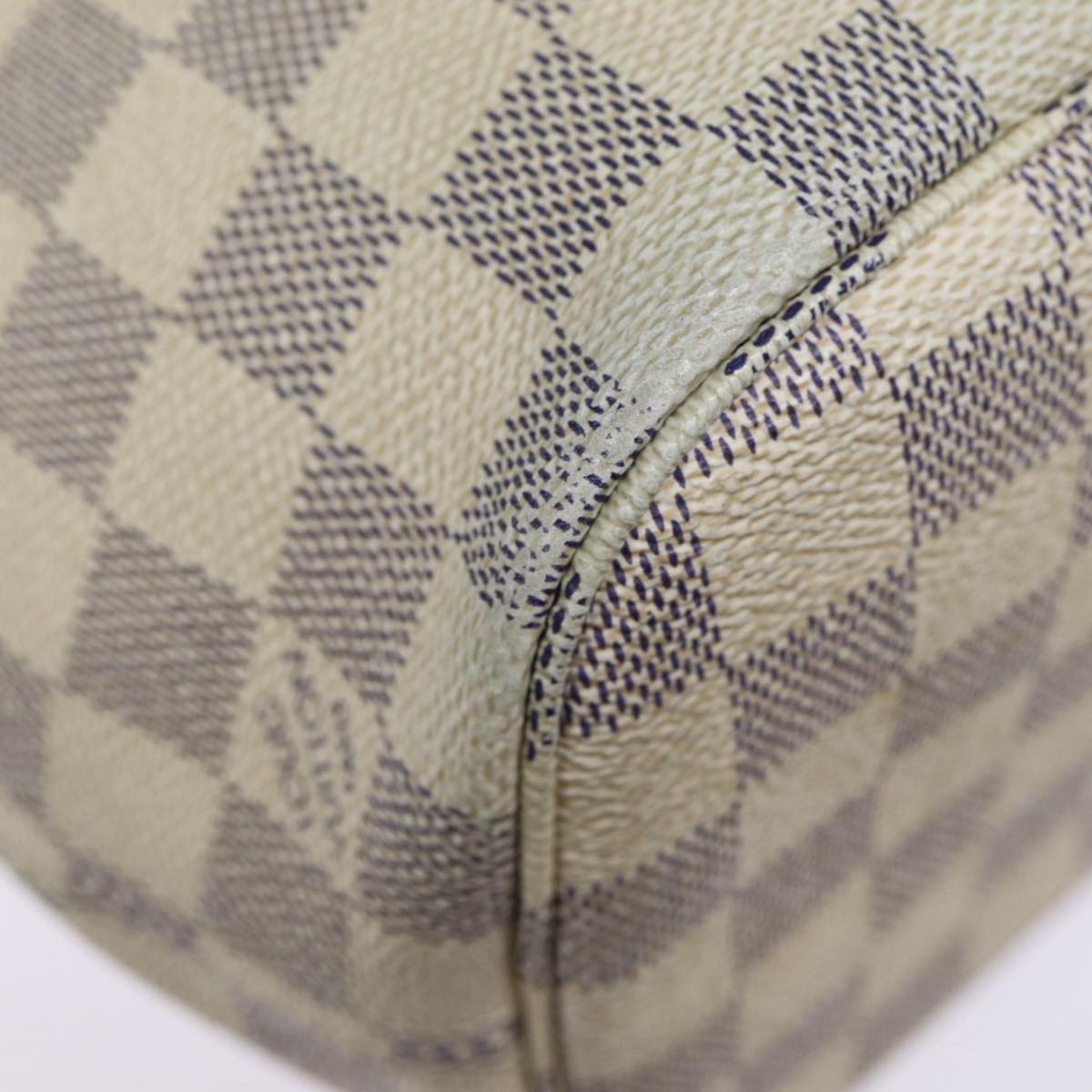LOUIS VUITTON Damier Azur Neverfull PM Tote Bag N41362 LV Auth 87565