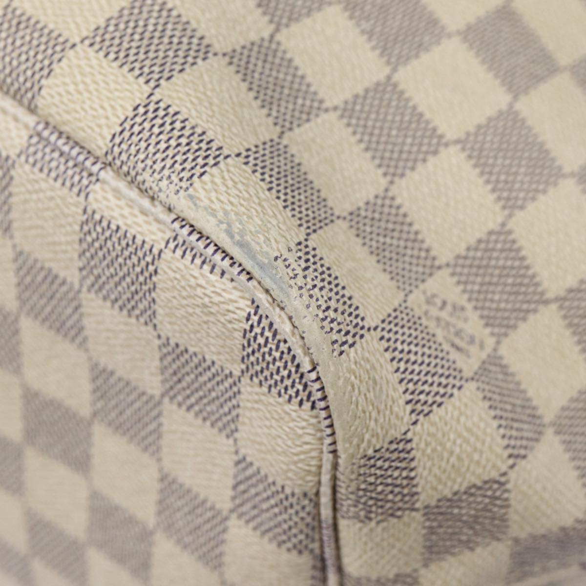 LOUIS VUITTON Damier Azur Neverfull MM Tote Bag N41605 LV Auth 87566