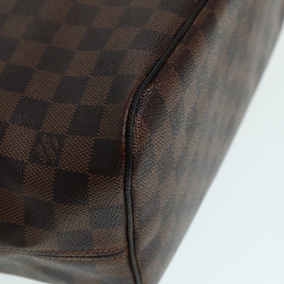 LOUIS VUITTON Damier Ebene Neverfull MM Tote Bag N51105 LV Auth 87567