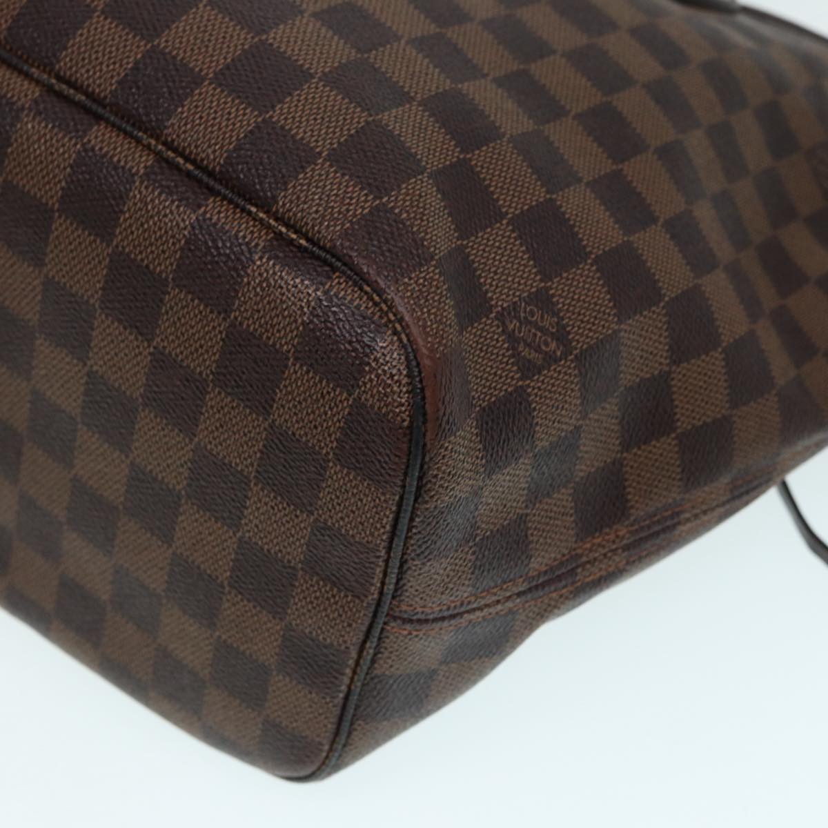 LOUIS VUITTON Damier Ebene Neverfull MM Tote Bag N51105 LV Auth 87567