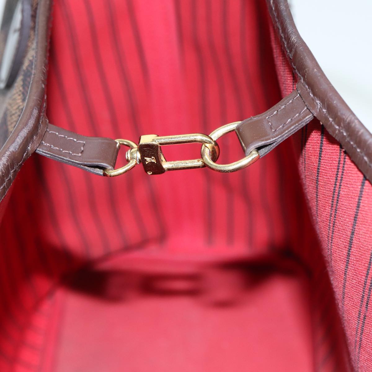 LOUIS VUITTON Damier Ebene Neverfull MM Tote Bag N51105 LV Auth 87567