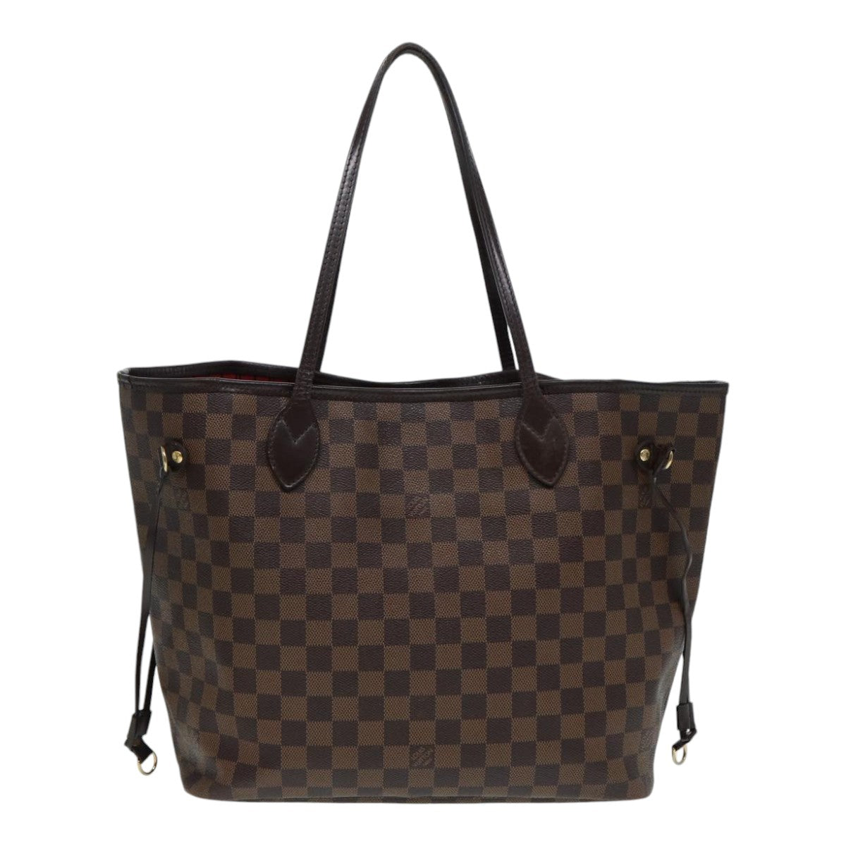 LOUIS VUITTON Damier Ebene Neverfull MM Tote Bag N51105 LV Auth 87567
