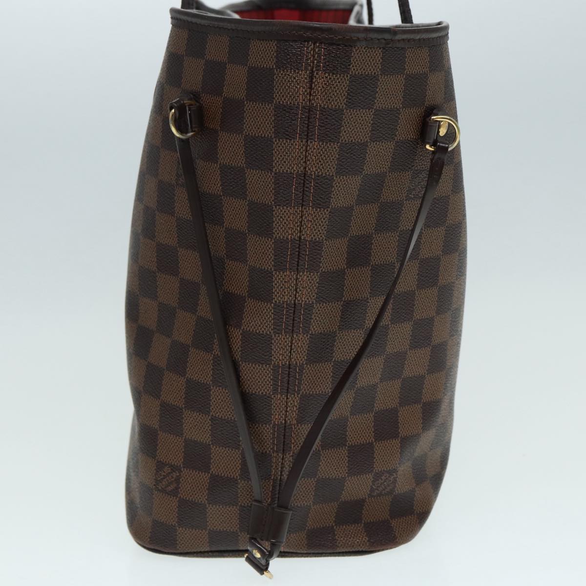 LOUIS VUITTON Damier Ebene Neverfull MM Tote Bag N51105 LV Auth 87567