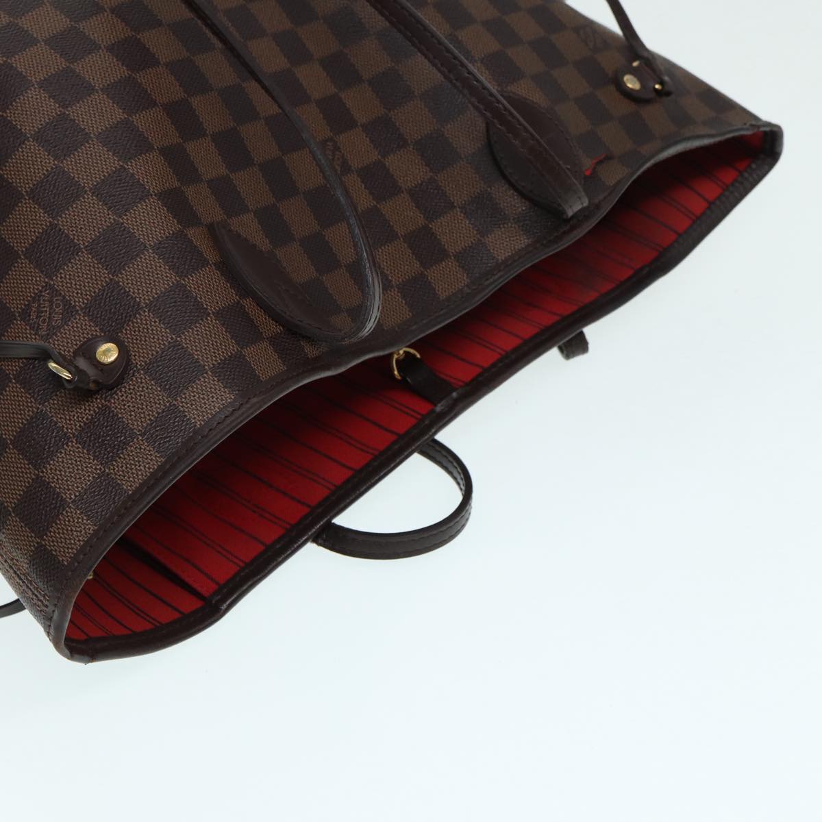LOUIS VUITTON Damier Ebene Neverfull MM Tote Bag N51105 LV Auth 87567
