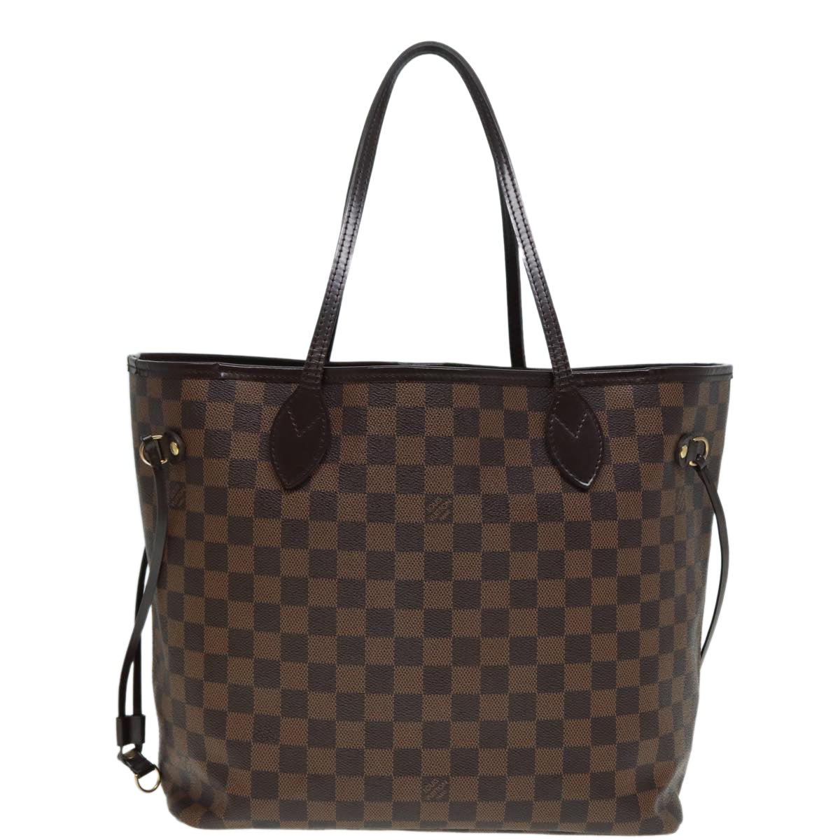 LOUIS VUITTON Damier Ebene Neverfull MM Tote Bag N51105 LV Auth 87832