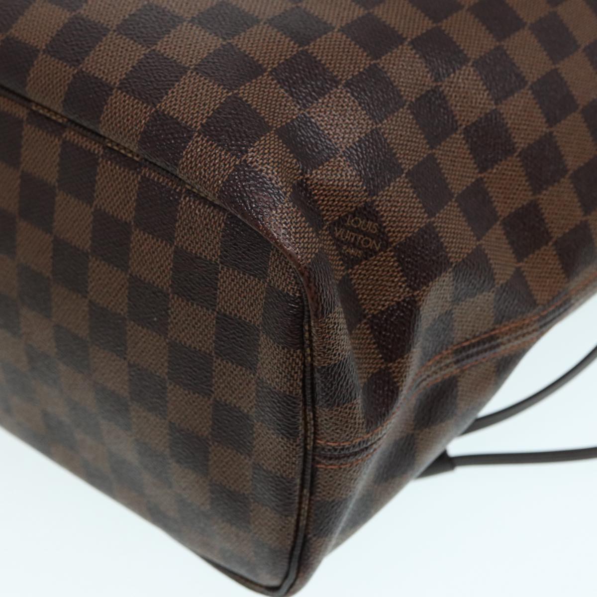 LOUIS VUITTON Damier Ebene Neverfull MM Tote Bag N51105 LV Auth 87833