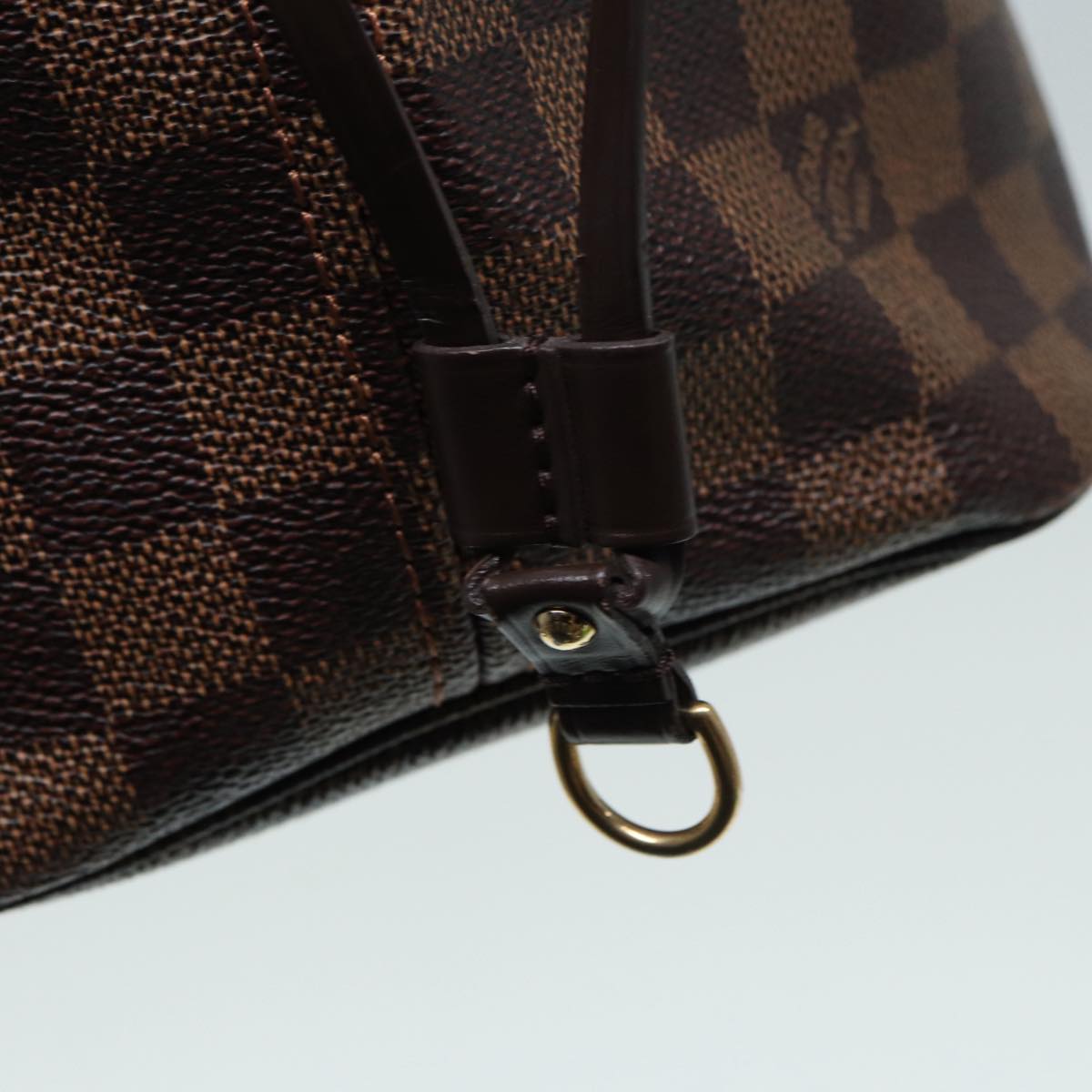 LOUIS VUITTON Damier Ebene Neverfull MM Tote Bag N51105 LV Auth 87833