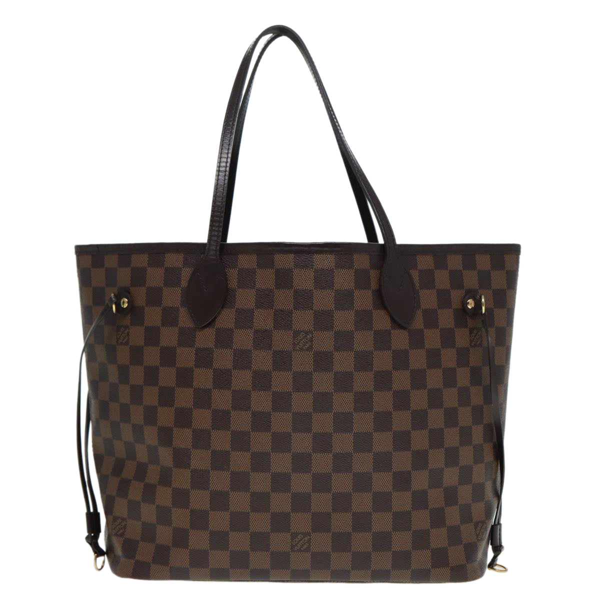 LOUIS VUITTON Damier Ebene Neverfull MM Tote Bag N51105 LV Auth 87833