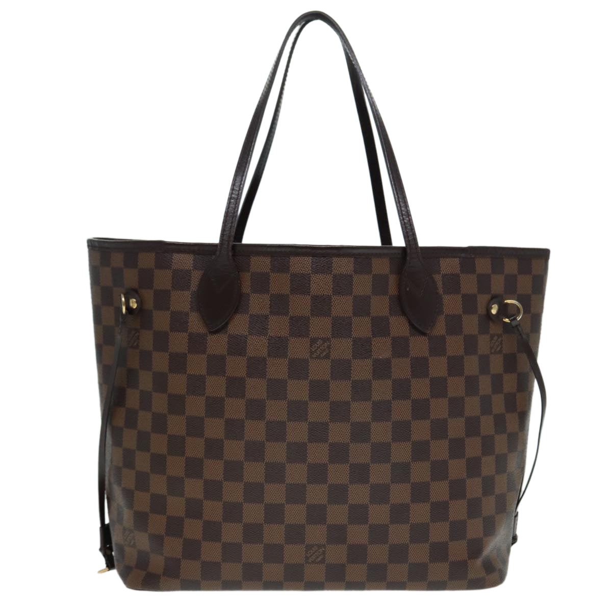 LOUIS VUITTON Damier Ebene Neverfull MM Tote Bag N51105 LV Auth 87833
