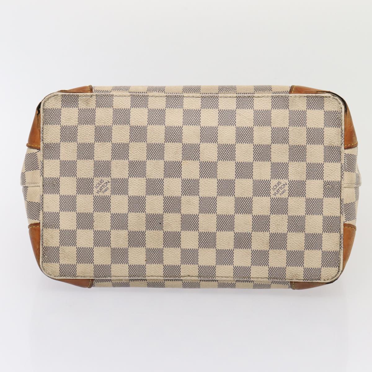 LOUIS VUITTON Damier Azur Hampstead PM Tote Bag N51207 LV Auth 87897