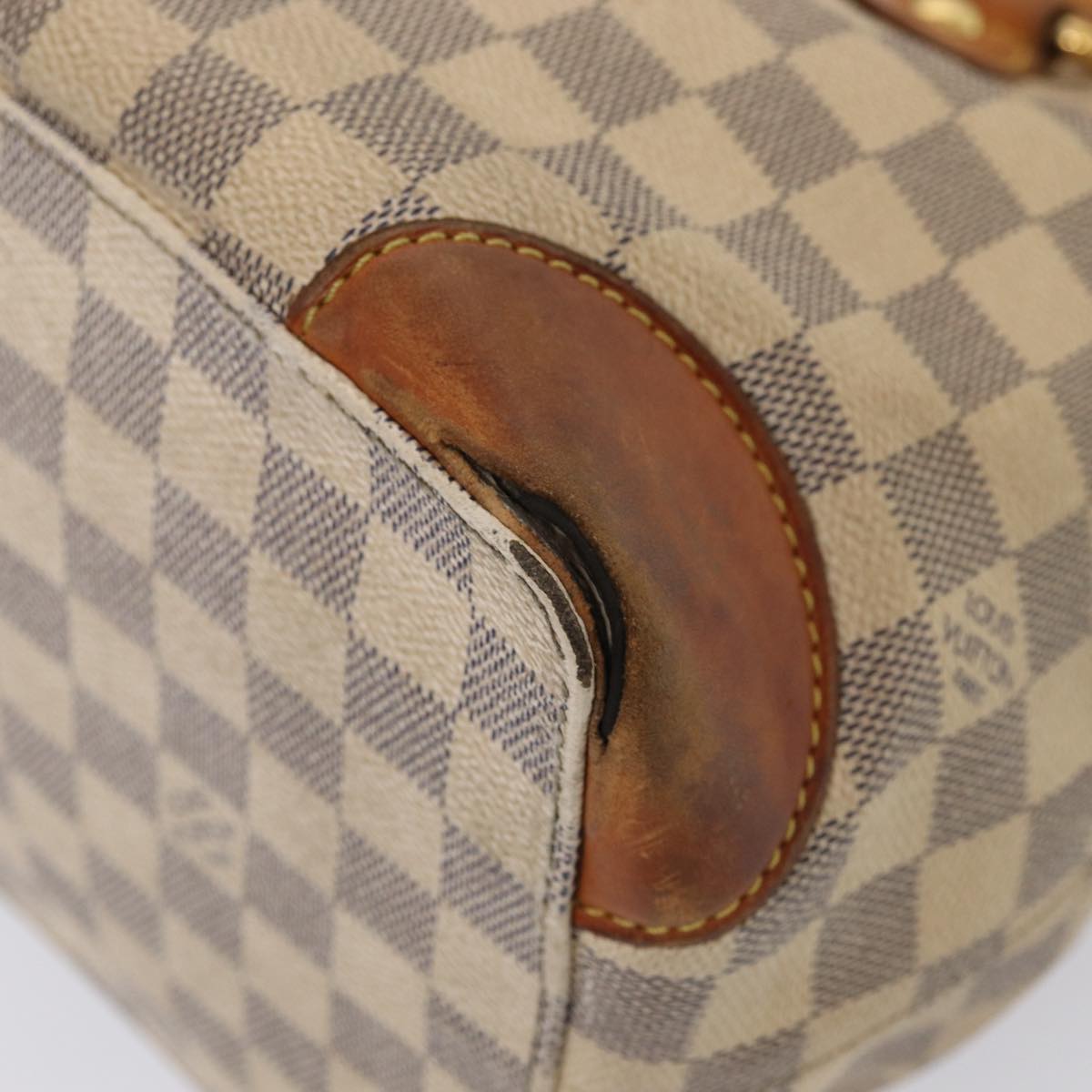 LOUIS VUITTON Damier Azur Hampstead PM Tote Bag N51207 LV Auth 87897