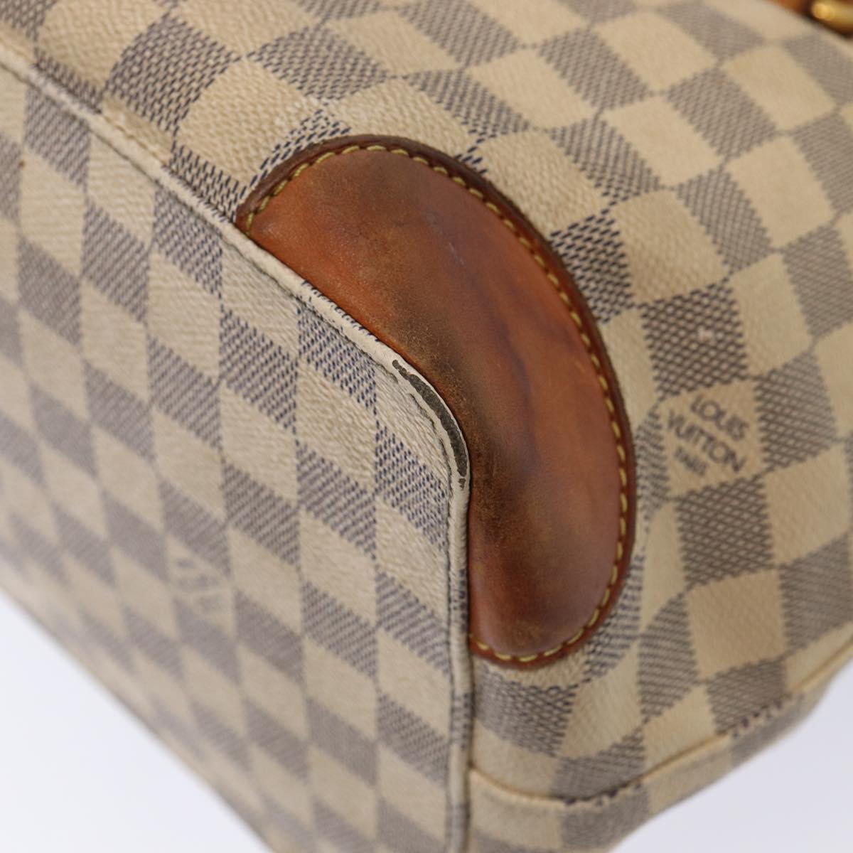 LOUIS VUITTON Damier Azur Hampstead PM Tote Bag N51207 LV Auth 87897