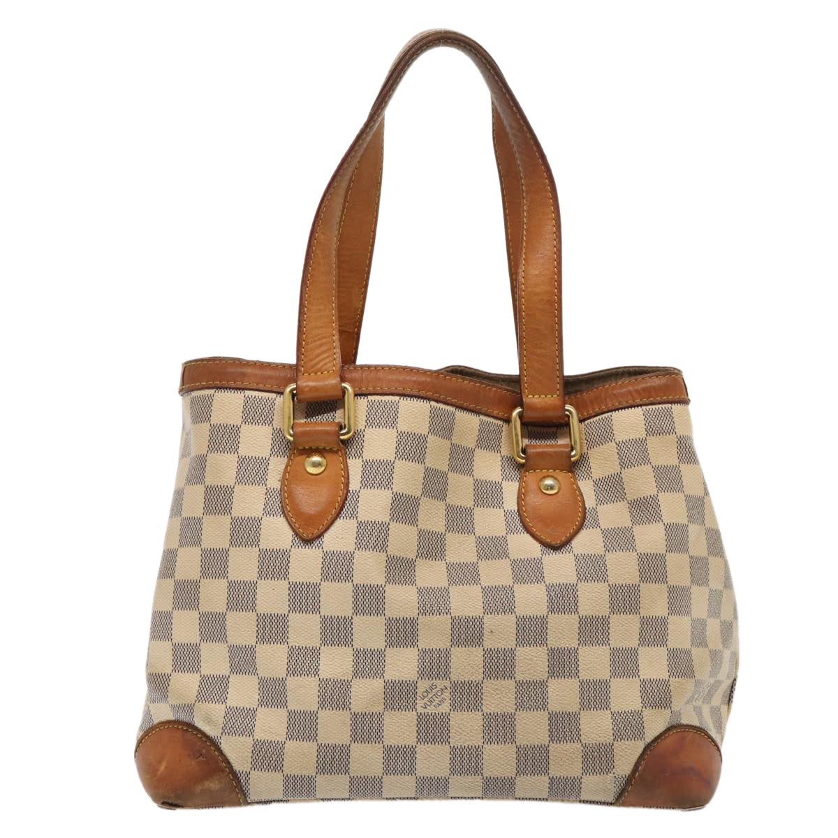 LOUIS VUITTON Damier Azur Hampstead PM Tote Bag N51207 LV Auth 87897