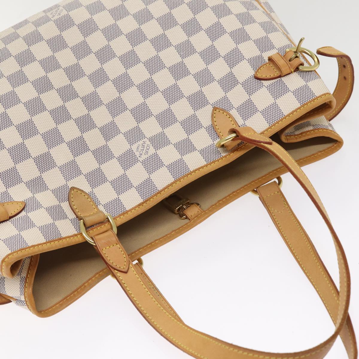 LOUIS VUITTON Damier Azur Batignolles Horizontal Tote Bag N48172 LV Auth 87898