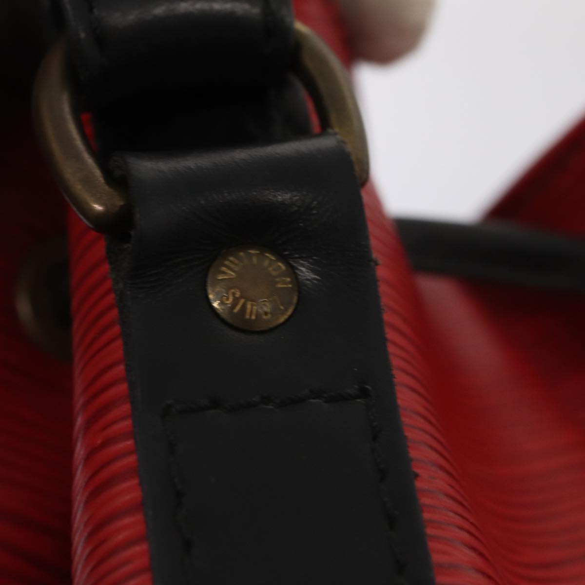 LOUIS VUITTON Epi Petit Noe Shoulder Bag By color Black Red M44172 LV Auth 87928