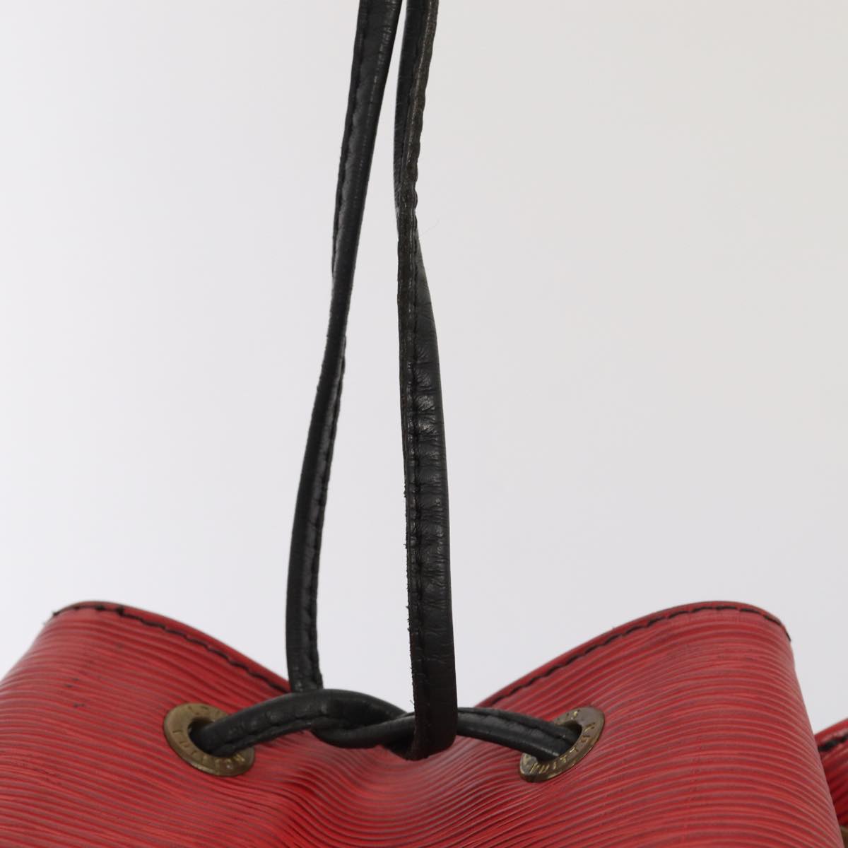 LOUIS VUITTON Epi Petit Noe Shoulder Bag By color Black Red M44172 LV Auth 87928