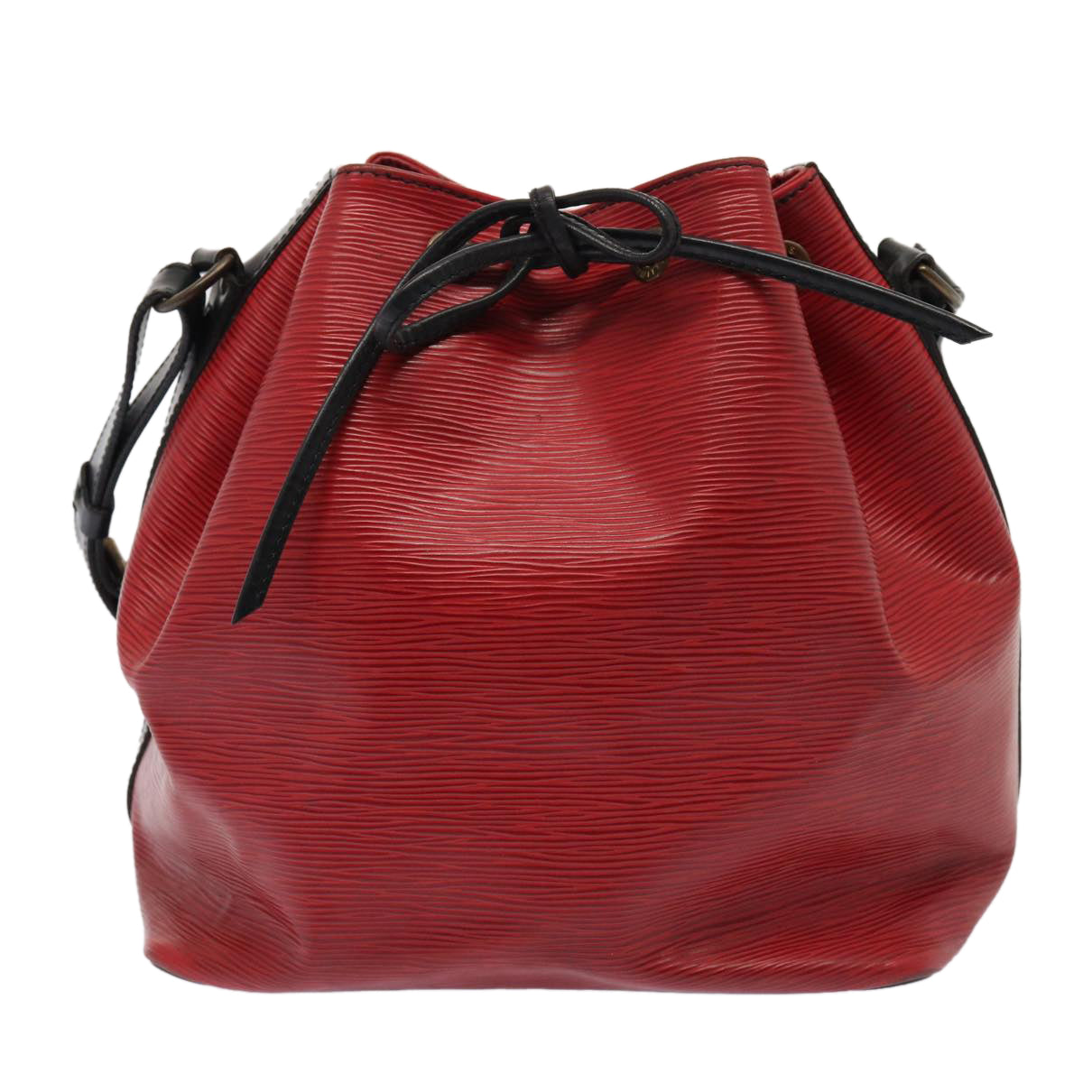 LOUIS VUITTON Epi Petit Noe Shoulder Bag By color Black Red M44172 LV Auth 87928