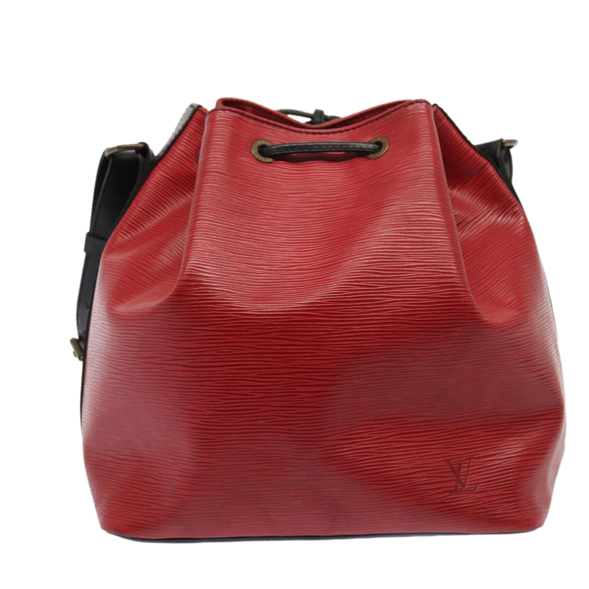 LOUIS VUITTON Epi Petit Noe Shoulder Bag By color Black Red M44172 LV Auth 87928