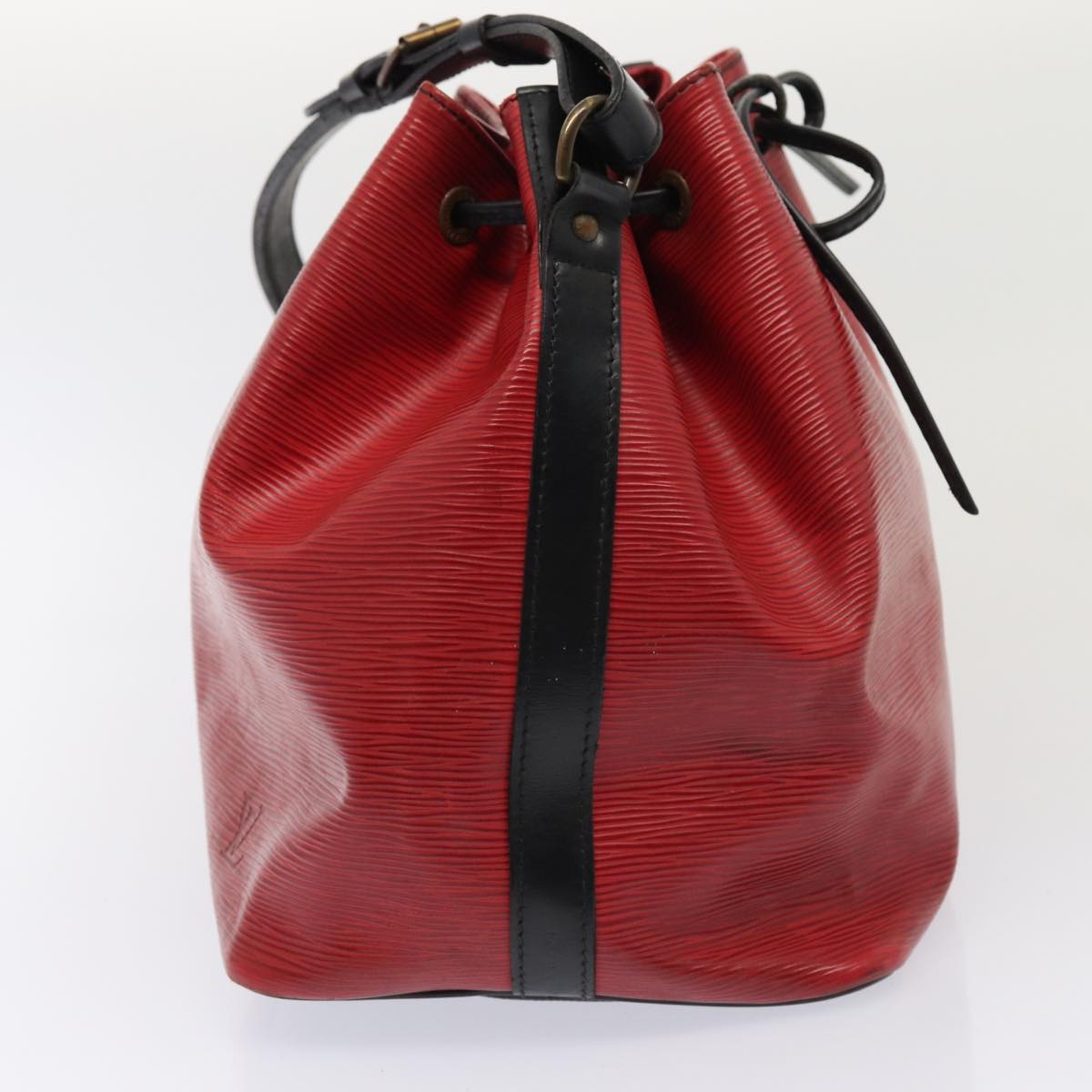 LOUIS VUITTON Epi Petit Noe Shoulder Bag By color Black Red M44172 LV Auth 87928