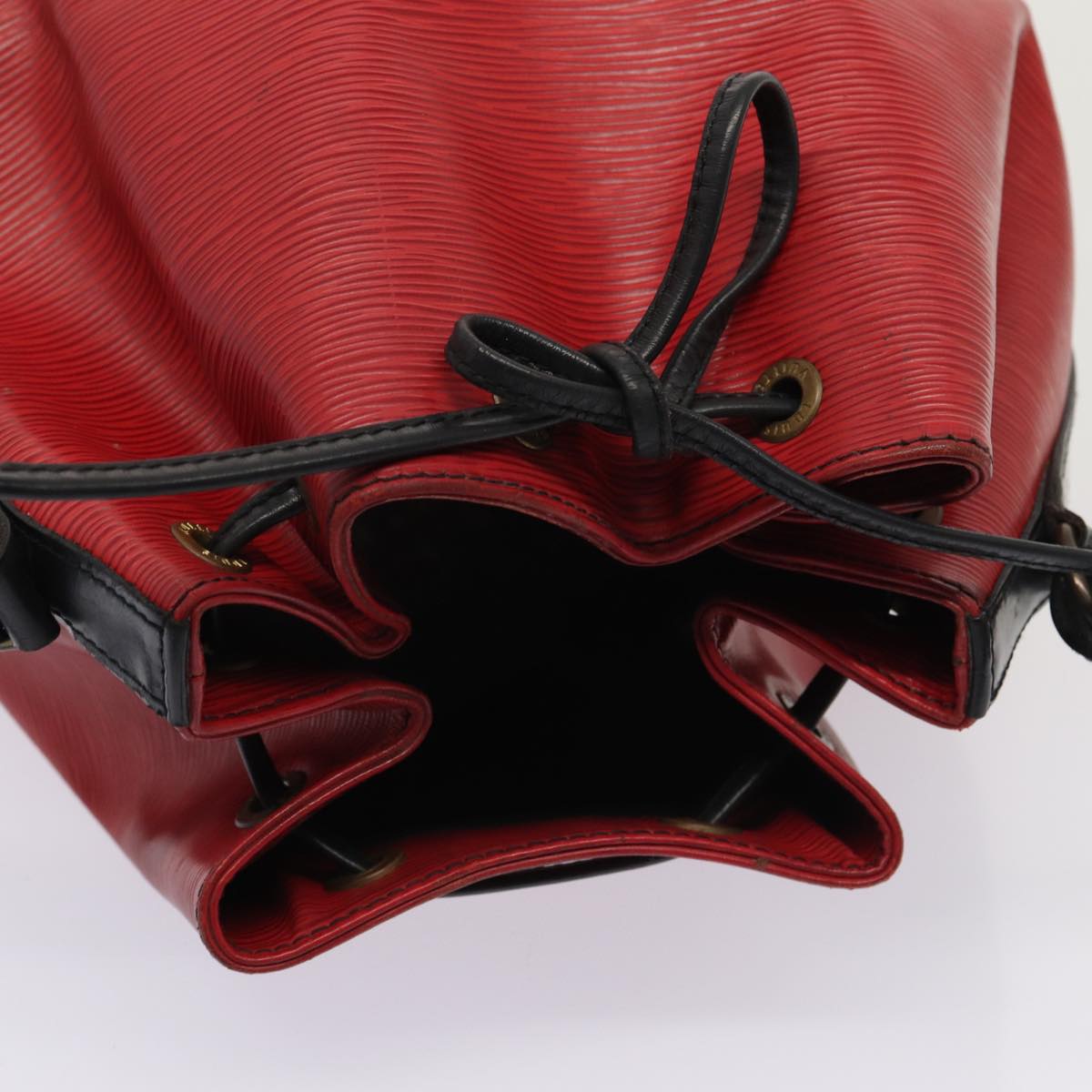 LOUIS VUITTON Epi Petit Noe Shoulder Bag By color Black Red M44172 LV Auth 87928