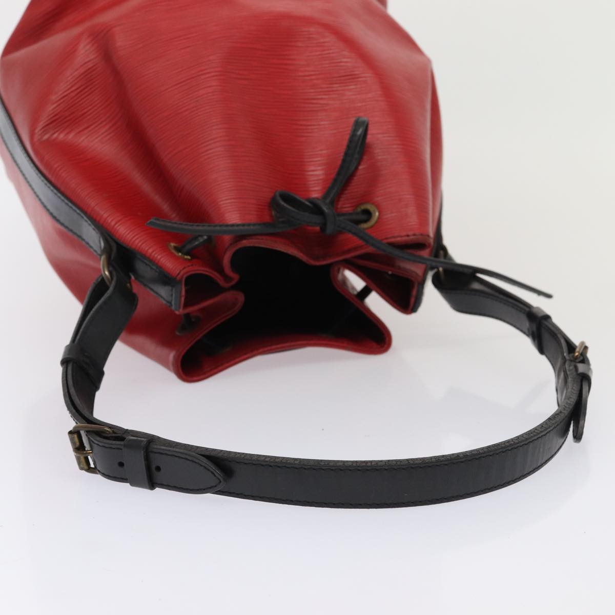 LOUIS VUITTON Epi Petit Noe Shoulder Bag By color Black Red M44172 LV Auth 87928