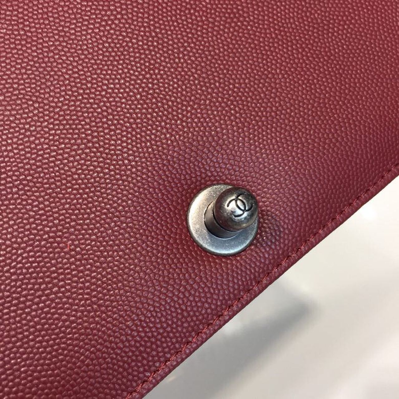 CHL Boy Handbag Silver Hardware Burgundy For Women Bags, Shoulder And Crossbody Bags 9.8in/25cm A67086