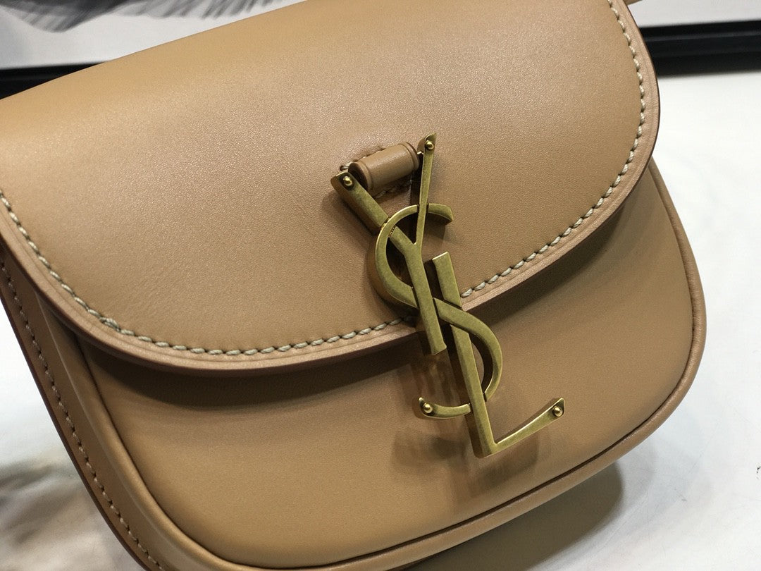 Top Quality Kaia Small Satchel Brown For Women 7.2in/18.5cm YSL 619740BWR6W2725