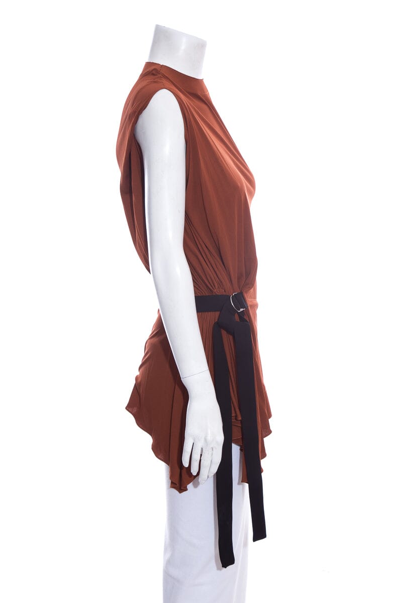 Louis Vuitton Burnt Orange Sleeveless Blo  SZ XS