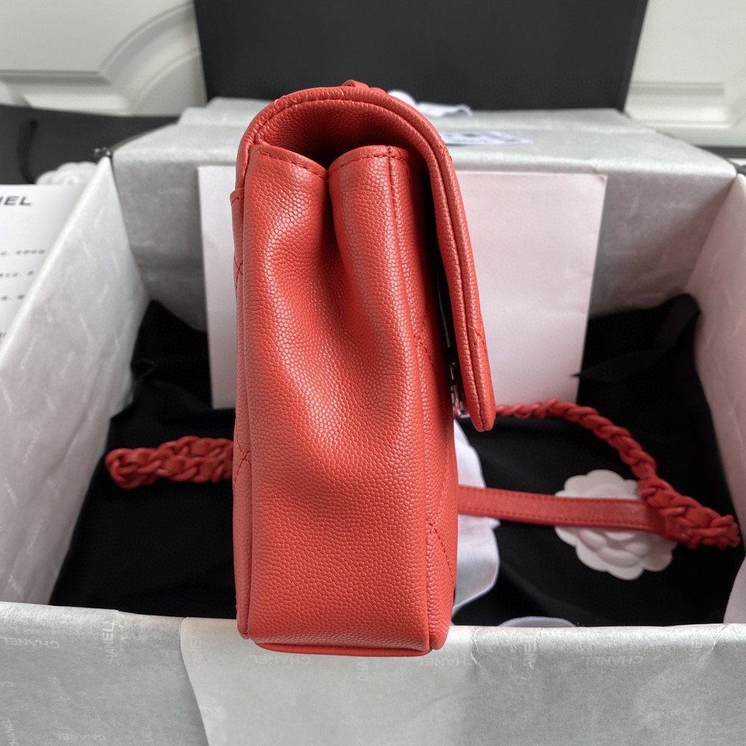 CHLTop Qualityap Bag Red Hardware Grained Red For Women Handbags, Shoulder Bags 9.4in/24cm AS2303