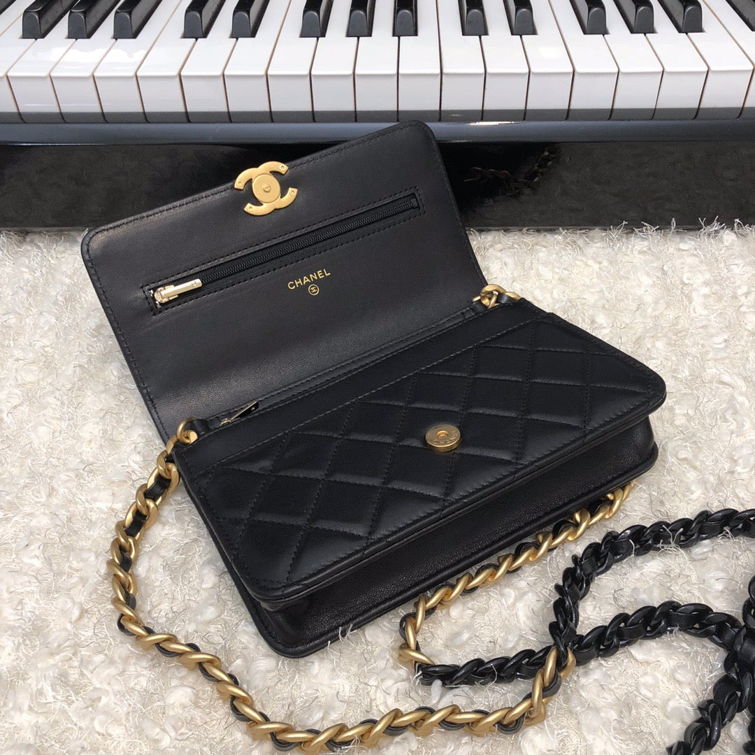 CHLOriginal Small Classic Top Qualityap Bag Gold Hardware Black For Women Handbags, Shoulder Bags 7.5in/19cm AP33814
