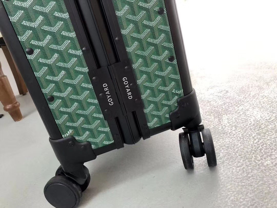 Goyard Rolling Vali Green For Men, LuGucciage 20in/51cm Top Quality