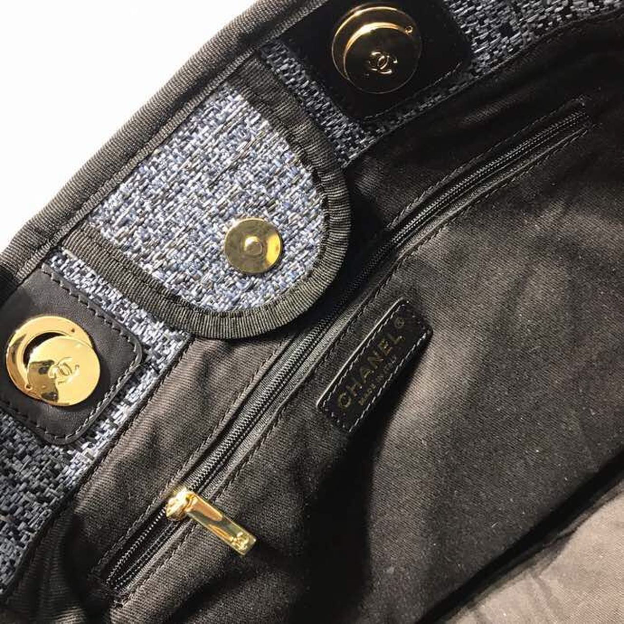 CHL Deauville Chain Shoulder Tote Bag Dark Grey For Women Handbags, Shoulder Bags 13.3in/34cm A66939