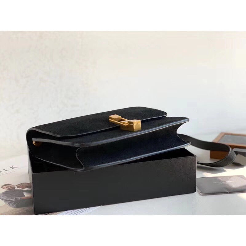 Top Quality Le Carre Satchel Black For Women 9in/23cm YSL