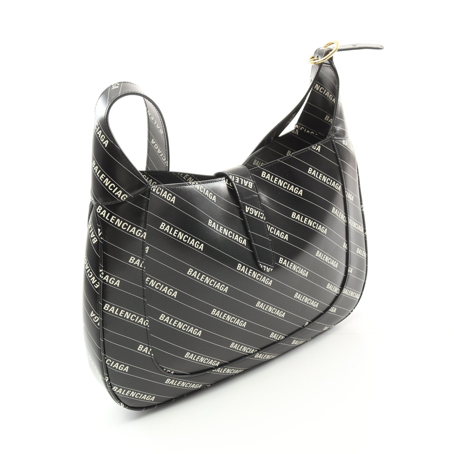 GUCCI GUCCI * Luxury Balenciaga Trending 2025 Hacker Jackie 1961 Shoulder bag Leather Black White