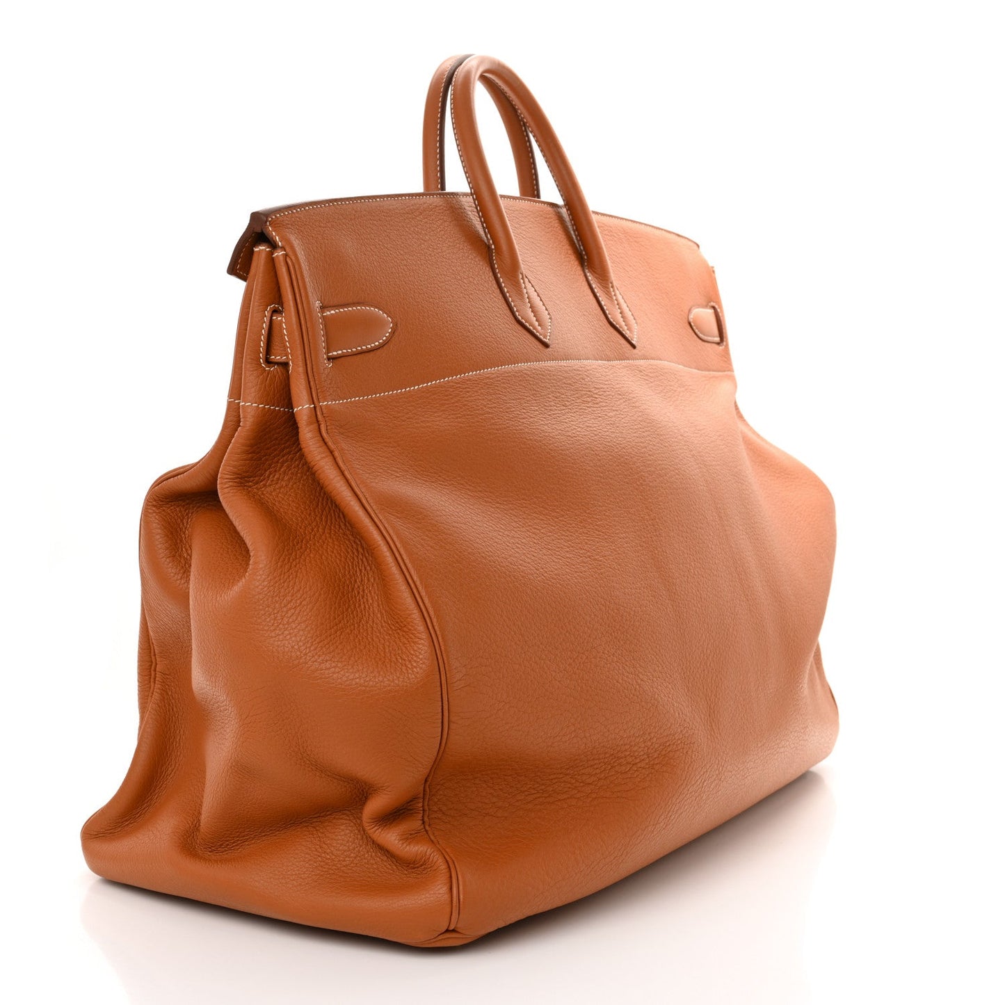 Hermes Taurillon Clemence HAC Travel Birkin 55 Gold