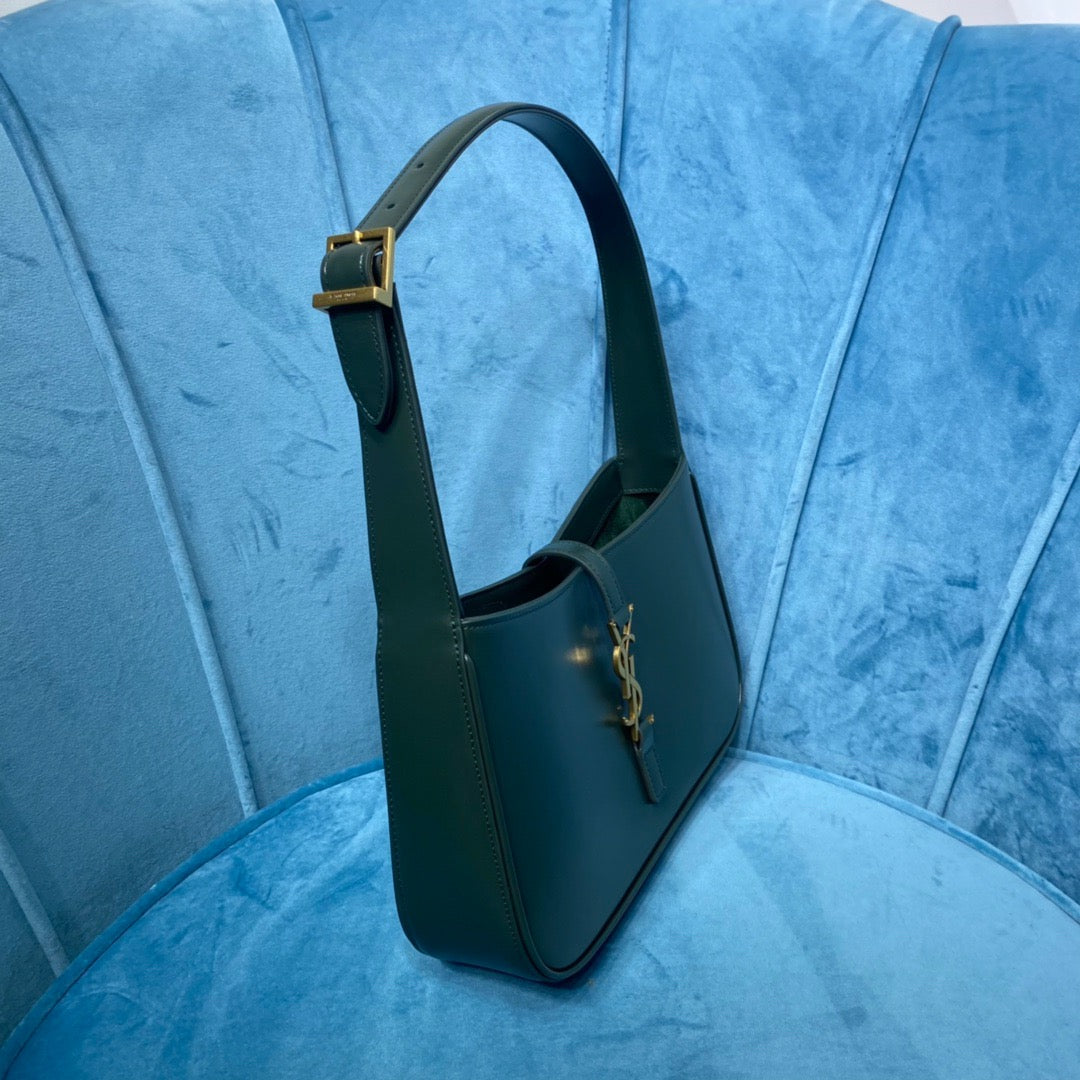 Top Quality Le 5 À 7 Hobo Bag In Smooth Dark Green For Women 9in/23cm YSL 6572282R20W3045