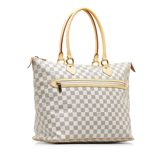 LOUIS VUITTON Damier Azur Saleya GM Tote Bag