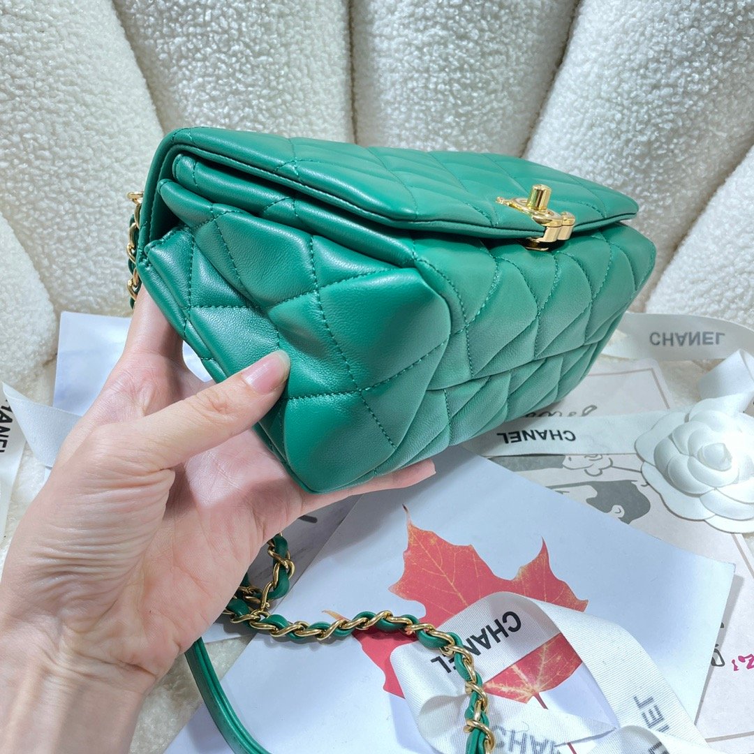 CHL Top Qualityap Bag Gold Hardware Green For Women Handbags, Shoulder Bags 7.9in/20cm AS3366