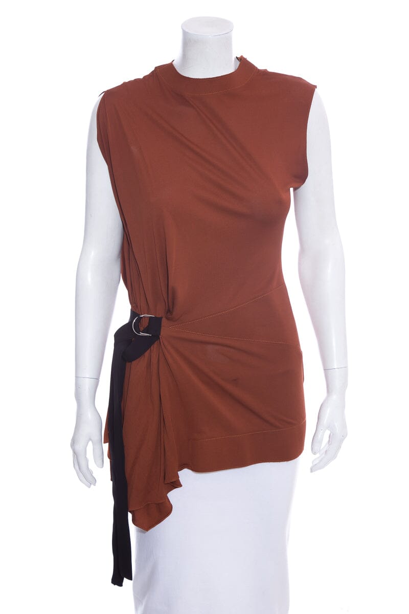 Louis Vuitton Burnt Orange Sleeveless Blo  SZ XS