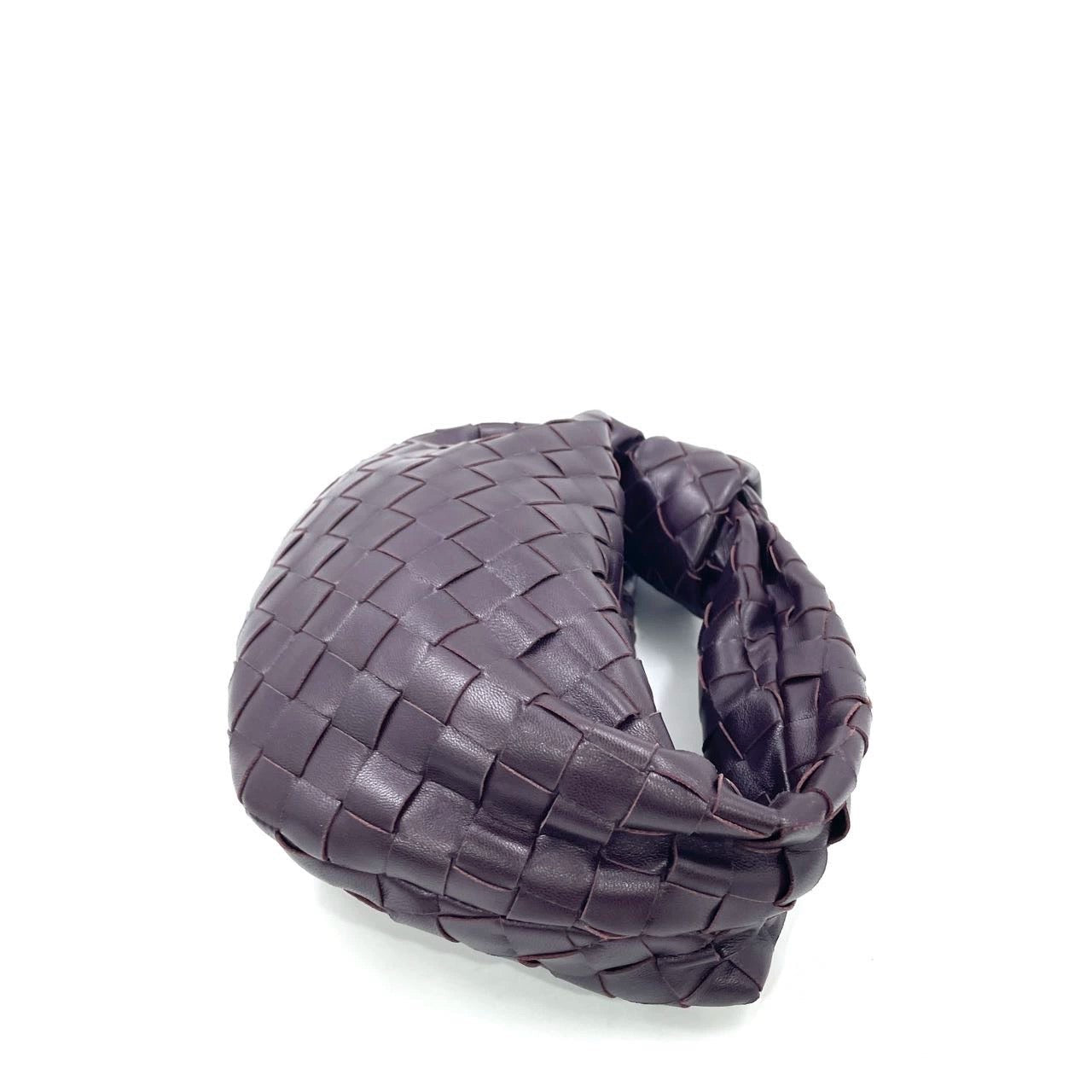 Bottega Veneta Jodie Mini Dark Burgundy Wine Leather