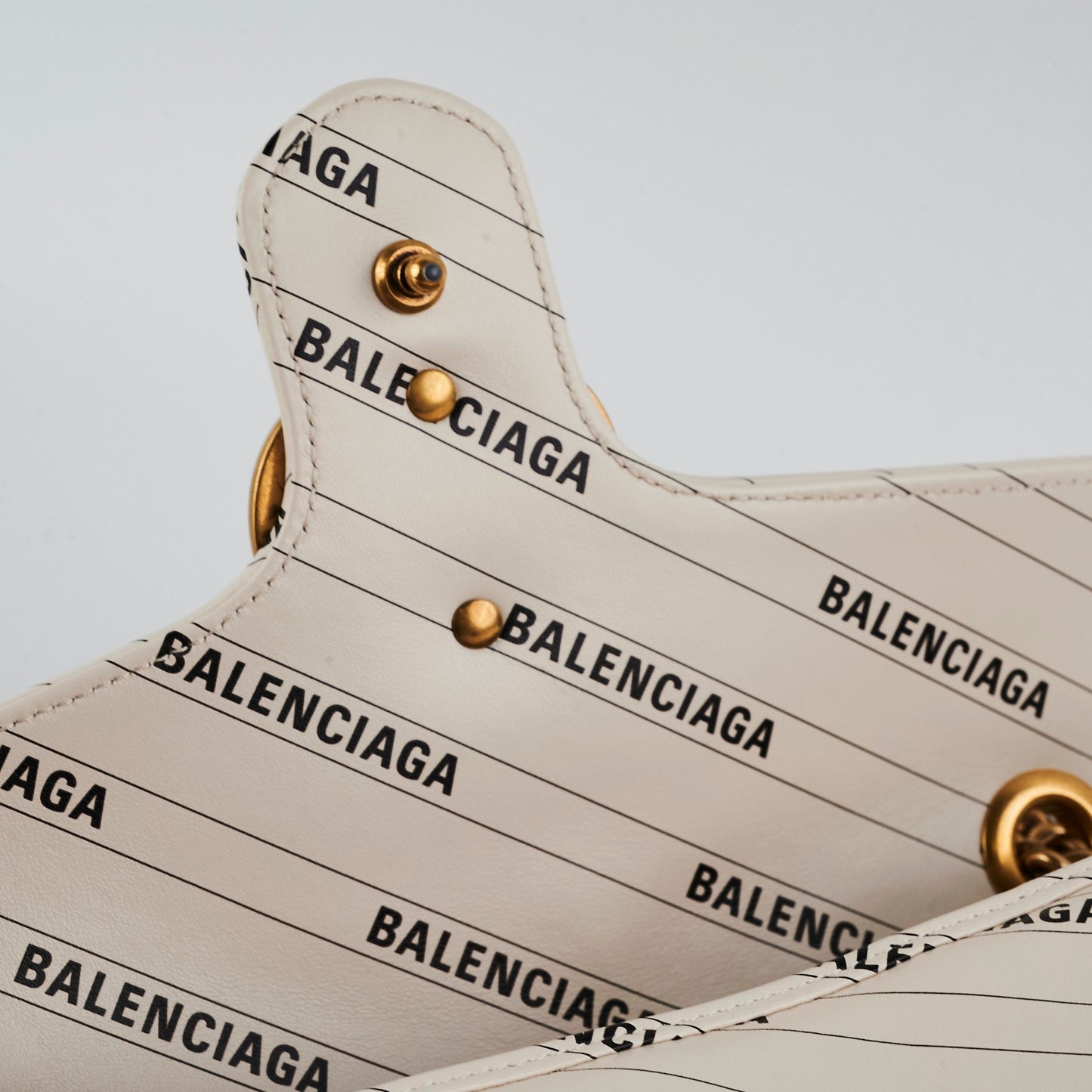 Gucci X Balenciaga Collab Marmont Small White