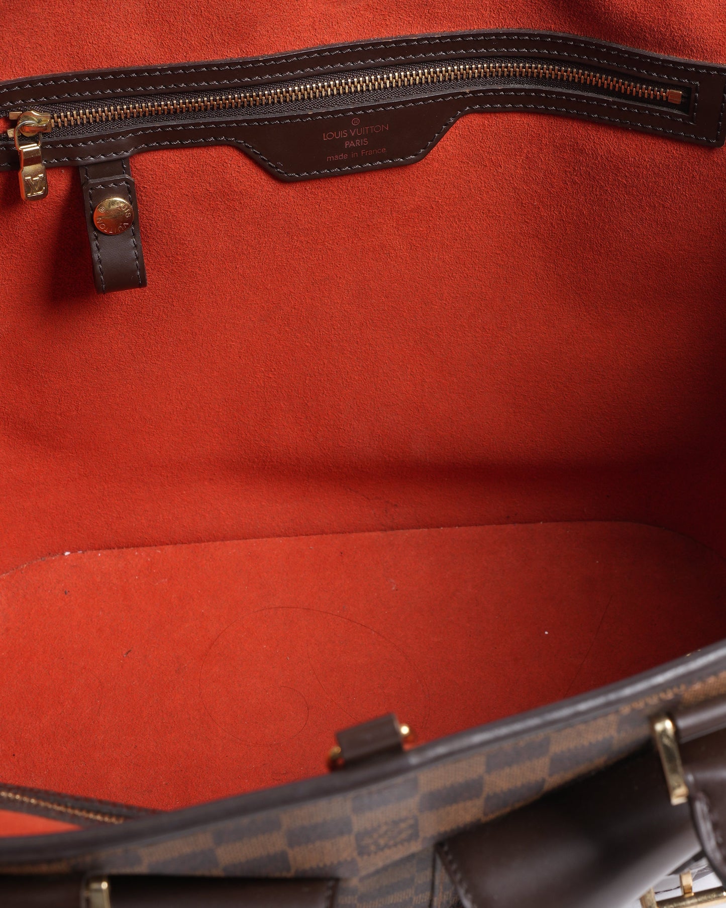 Louis vuitton manosque gm tote bag in damier ebene canvas