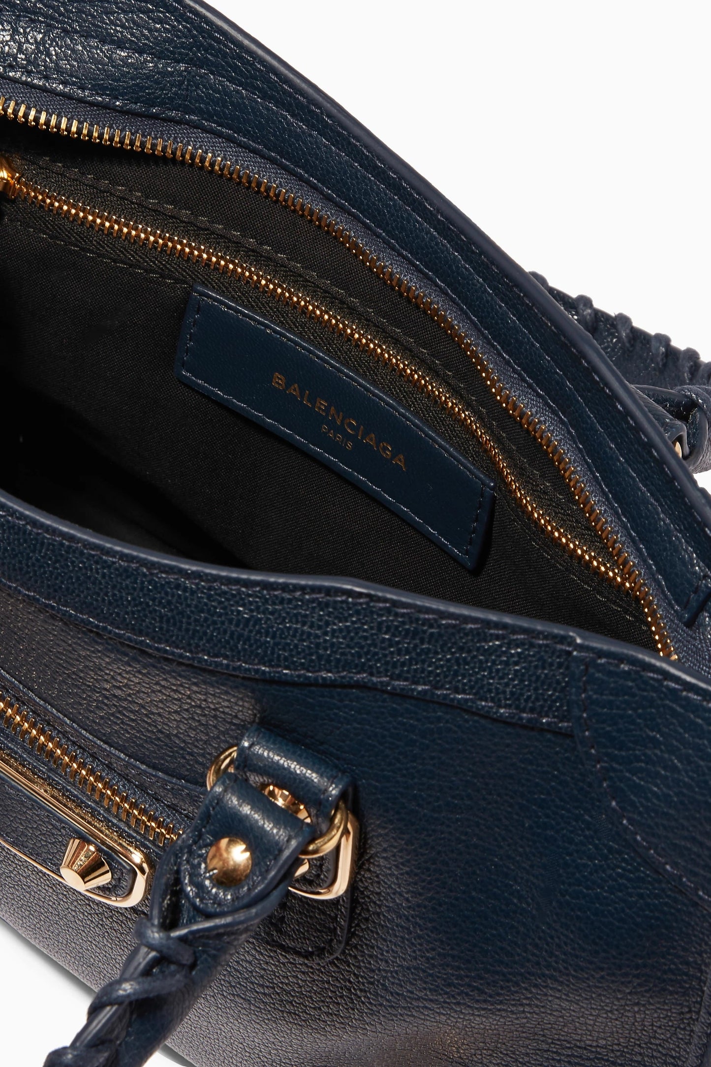 BALENCIAGA GRAINED LEATHER SMALL CITY BAG