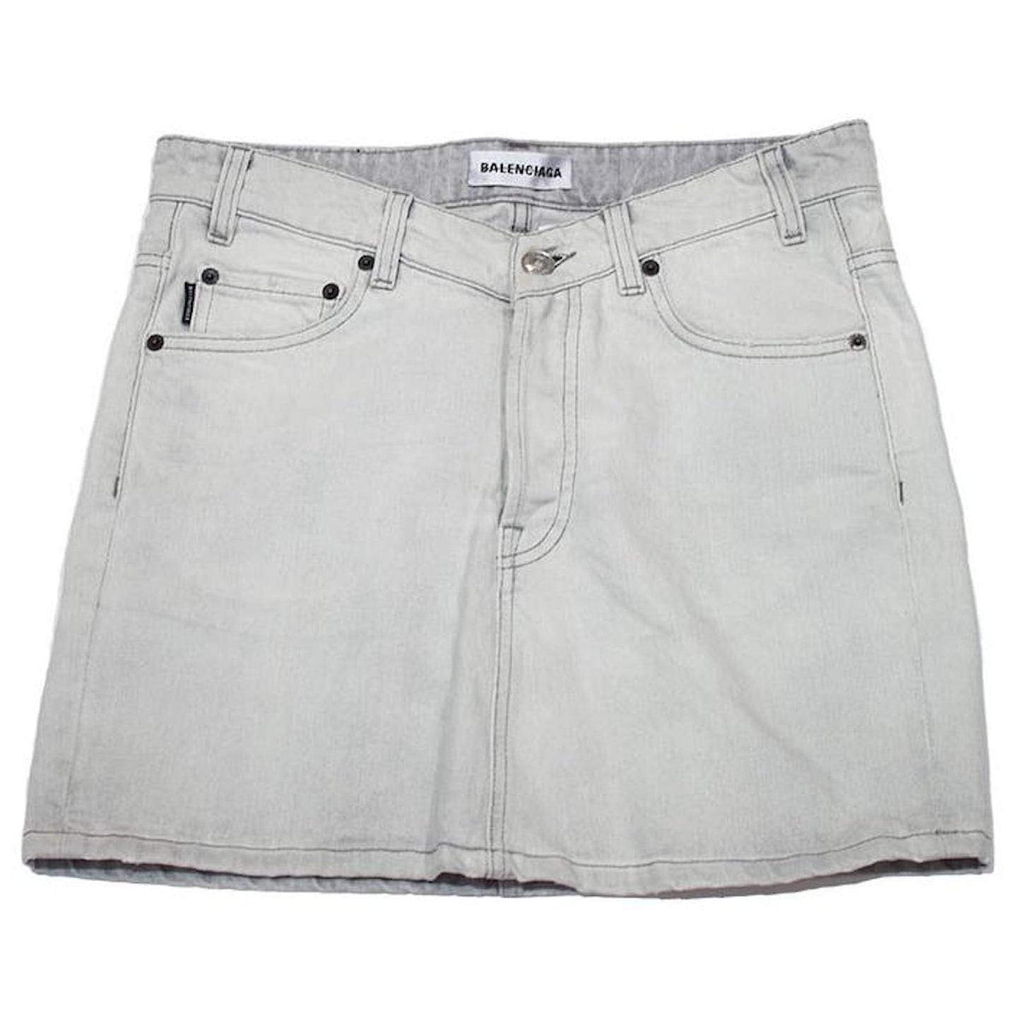 BALENCIAGA DENIM MINI SKIRT