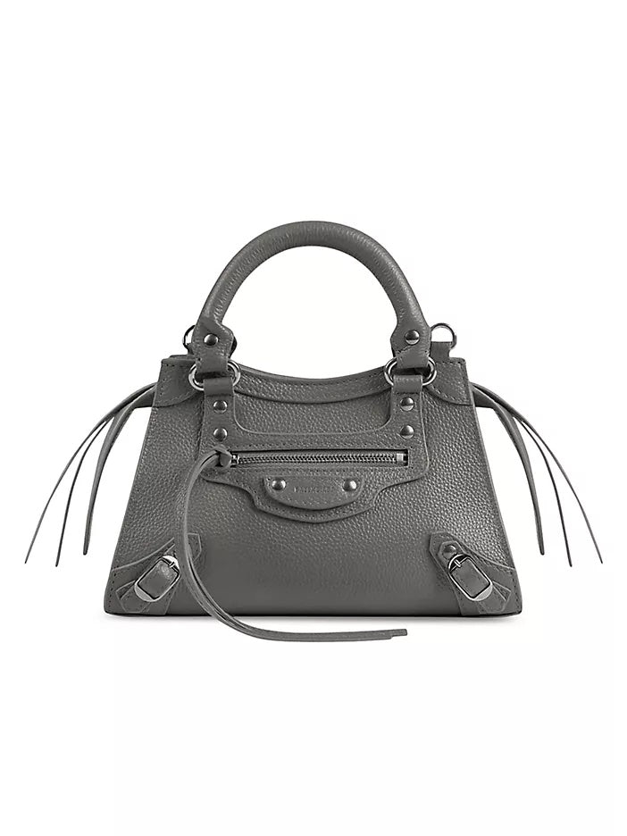 BALENCIAGA NEO CLASSIC MINI TOP-HANDLE LEATHER BAG