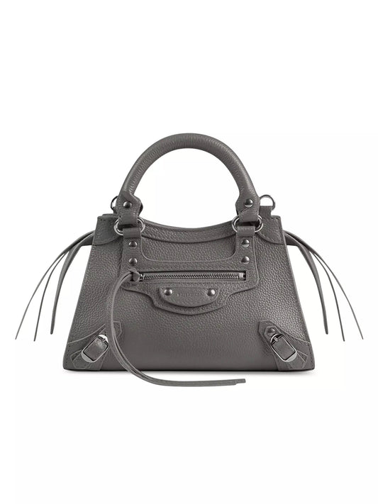 BALENCIAGA NEO CLASSIC MINI TOP-HANDLE LEATHER BAG