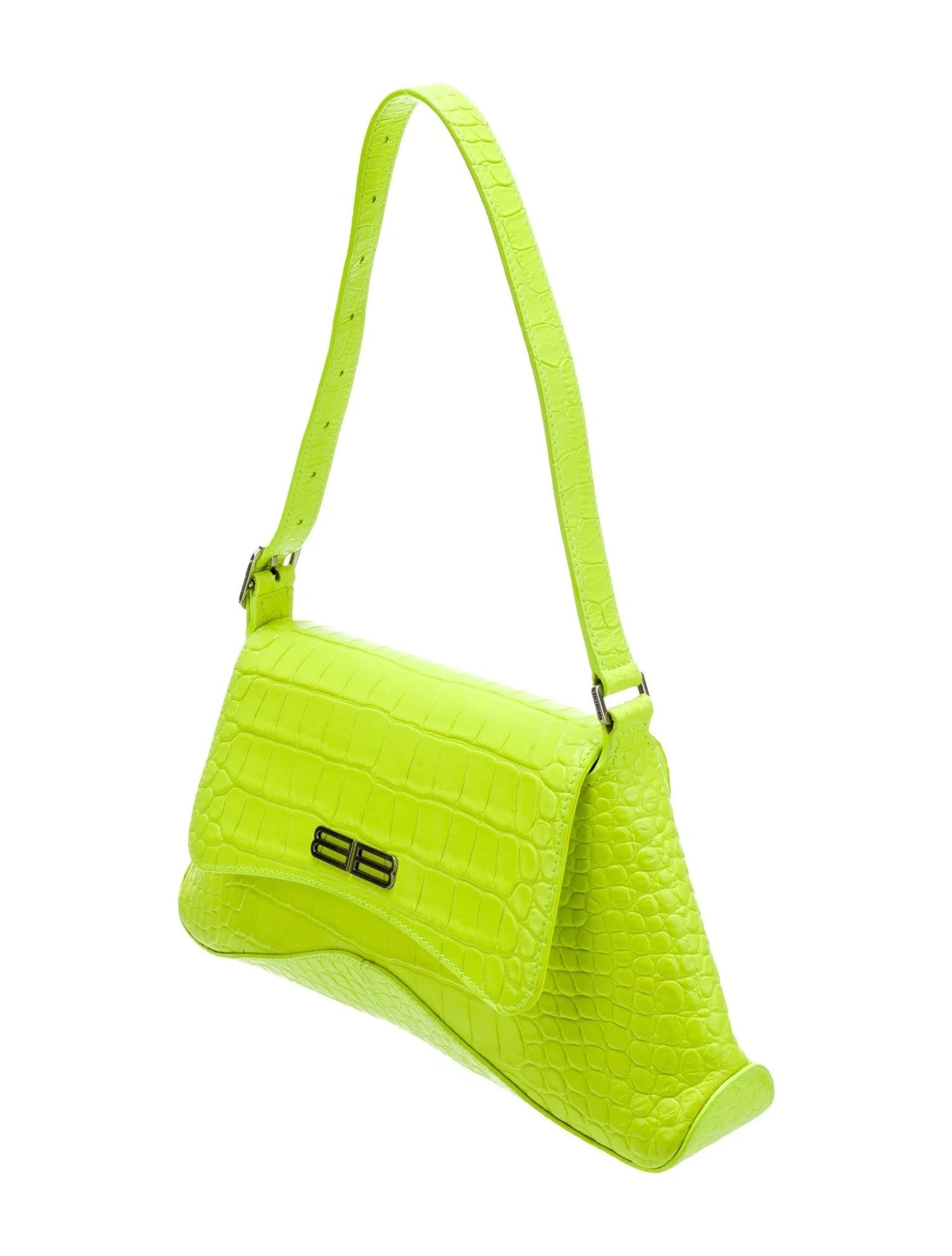 BALENCIAGA CROC EMBOSSED CALFSKIN MEDIUM XX FLAP BAG