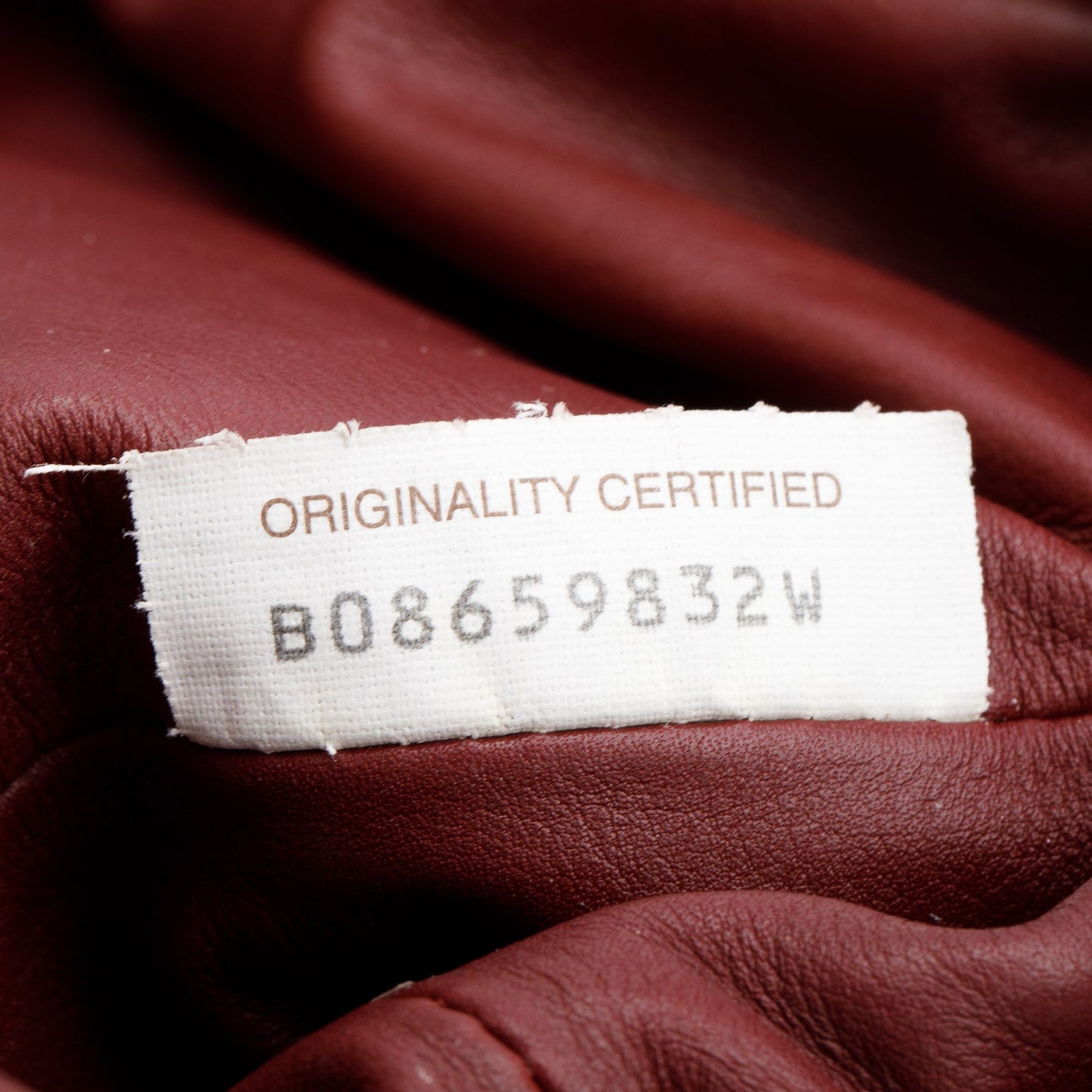 Bottega Veneta Burgundy Calfskin Leather The Mini Pouch