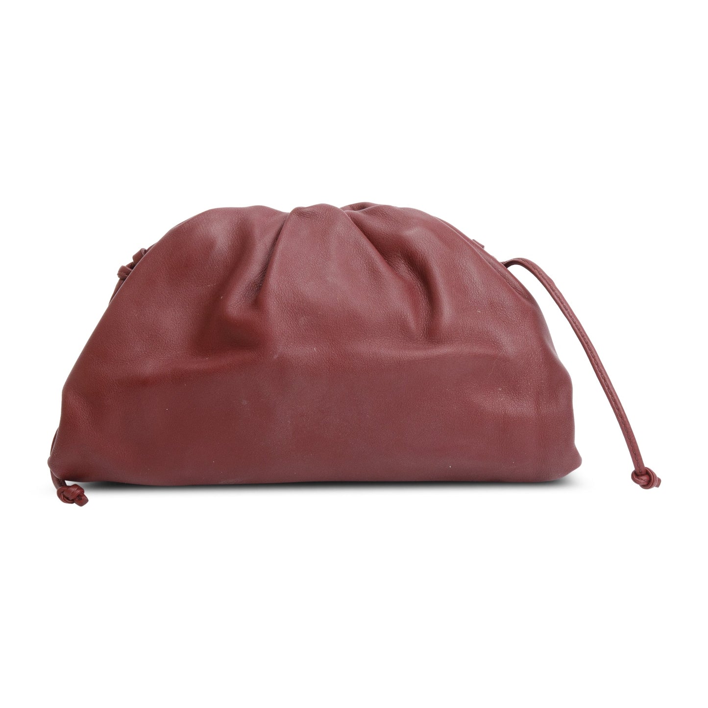 Bottega Veneta Burgundy Calfskin Leather The Mini Pouch