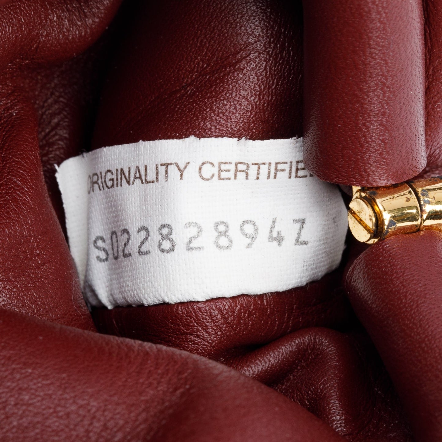 Bottega Veneta Burgundy Calfskin Leather The Pouch Micro